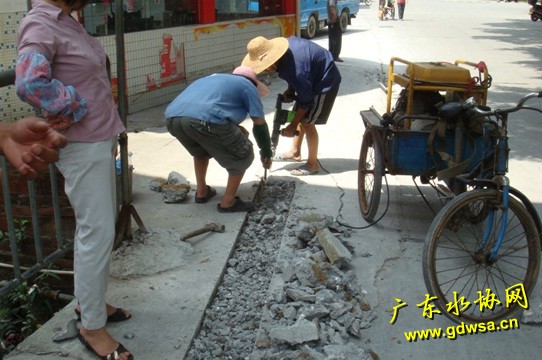 东莞市高埗镇农村老化供水管网改造工程破土动工