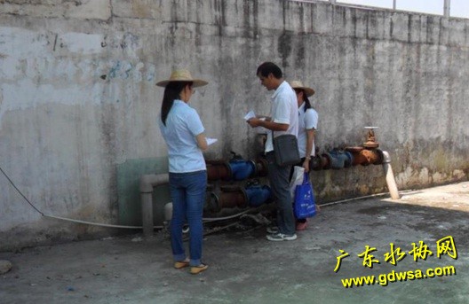 东江自来水公司开展用水大户水表普查活动
