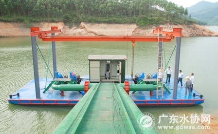 恩平市供水有限公司西坑水厂取水泵船进入试运行阶段
