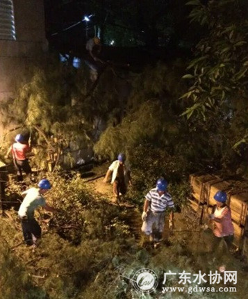 广州市自来水公司提升供水安全戒备应对超强台风“妮妲”