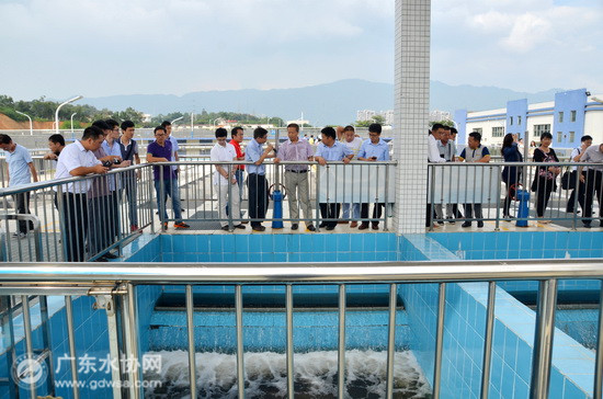 省水协组织污水处理同行到肇庆市第三污水处理厂参观交流