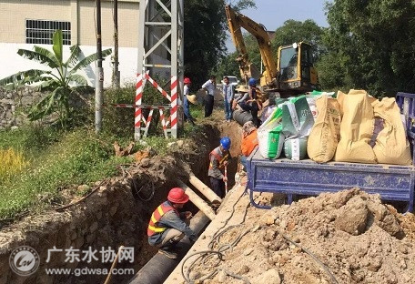 惠州水司X199线汝湖至仍图段给水主管道工程正式通水