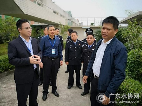 惠州市副市长、市公安局局长高诚苗检查督导惠州水司安全防护工作